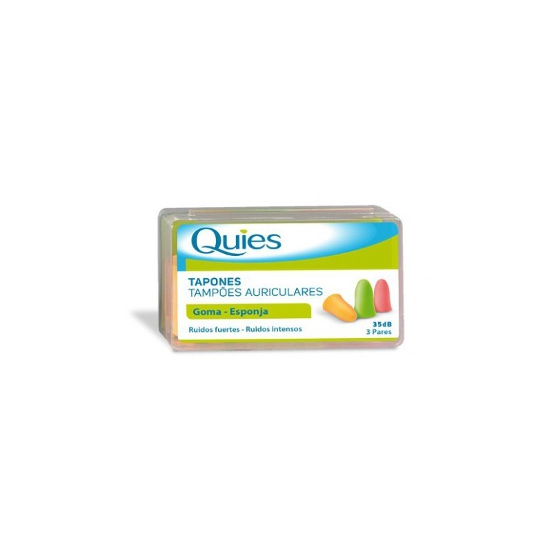 Quies tapones espuma para ruidos fuertes 6 u Quies