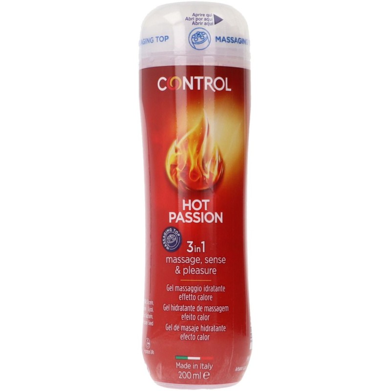 CONTROL HOT PASSION GEL DE MASAJE HIDRATANTE 1 ENVASE 200 ML