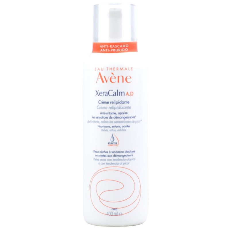 AVENE XERACALM A.D. CREMA REPILIDIZANTE 1 ENVASE 400 ML