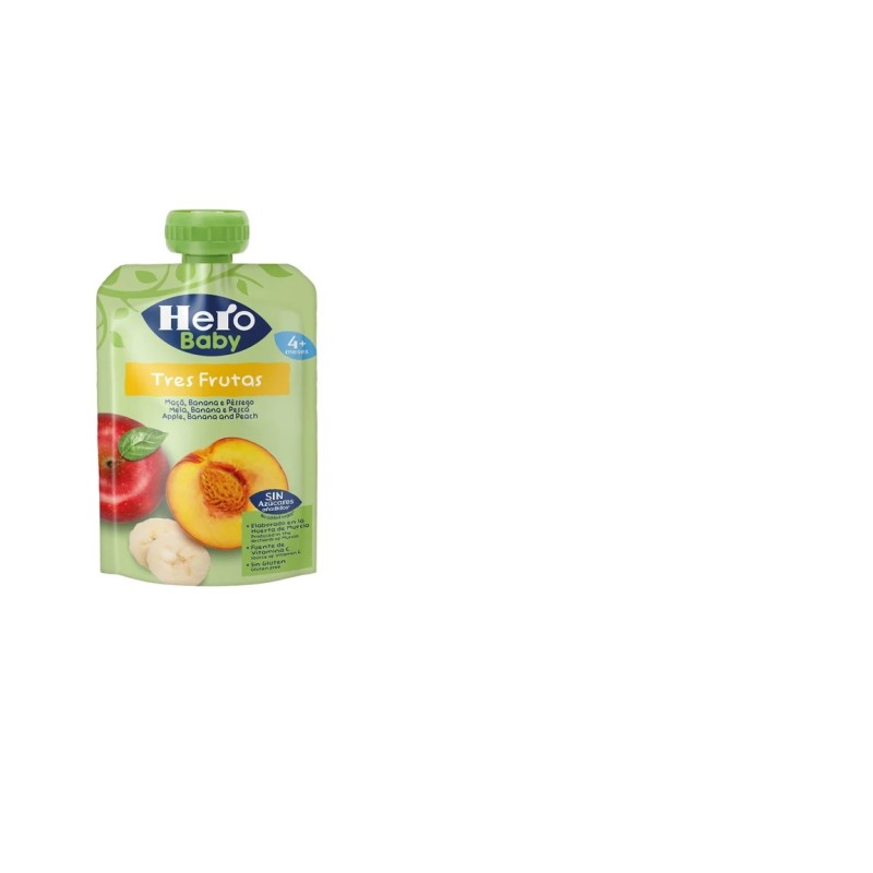 HERO BABY 3 FRUTAS 1 BOLSA 100 G