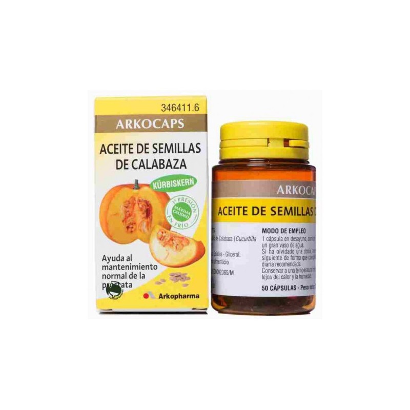 Arkofluido aceite calabaza 50 caps ARKOFLUIDO