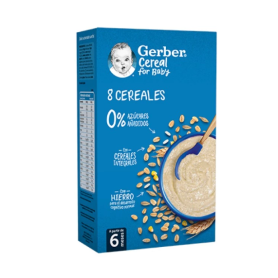 GERBER 8 CEREALES CON GALLETA 1 ESTUCHE 500 G