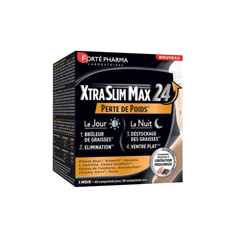 XTRASLIM MAX 24 30 COMPRIMIDOS DIA + 30 COMPRIMIDOS NOCHE