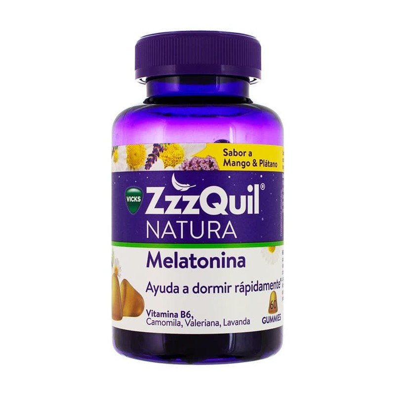 ZZZQUIL NATURA 60 GUMMIES SABOR MANGO & PLATANO