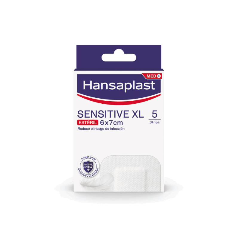 HANSAPLAST SENSITIVE XL 6X7CM 5 STRIPS