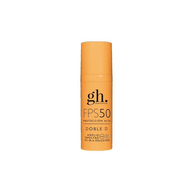 GH PROTECCION SOLAR FACIAL SPF 50 DOBLE D TONO DORADO MANUELA