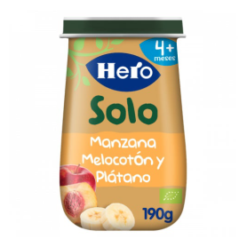 HERO BABY SOLO MANZANA MELOCOTON Y PLATANO 190 G