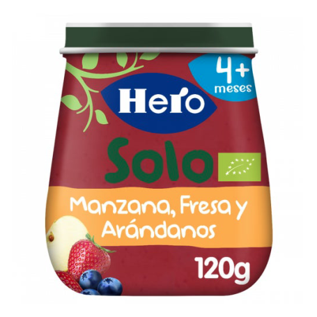 Hero Baby Solo Manzana Fresa Arandanos 120gr Farmacia y