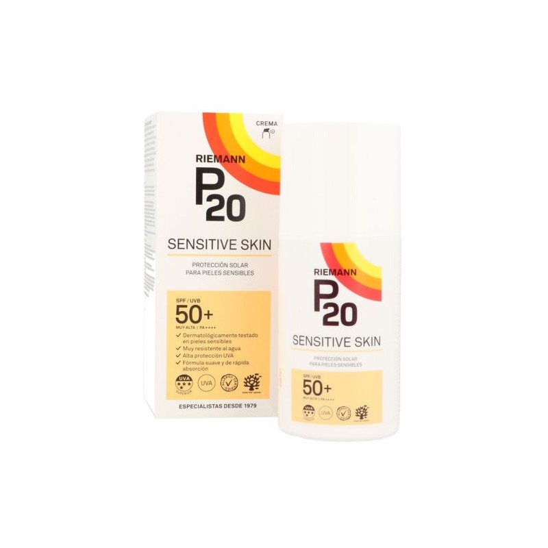 SENSITIVE CREMA SOLAR P20 SPF 50+ 1 ENVASE 200 ML