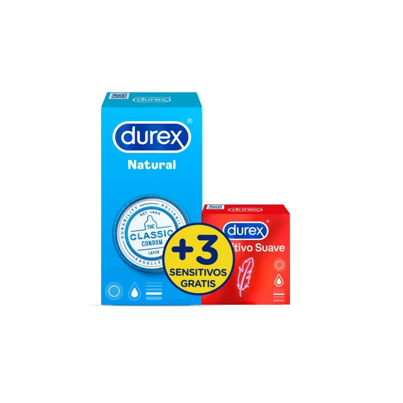 DUREX NATURAL PLUS + DUREX SENSITIVO CONFORT PRE