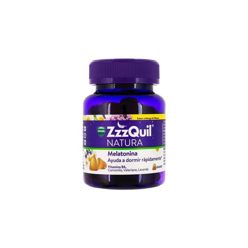 ZZZQUIL NATURA GUMMIES MANGO Y PLáTANO 90UDS