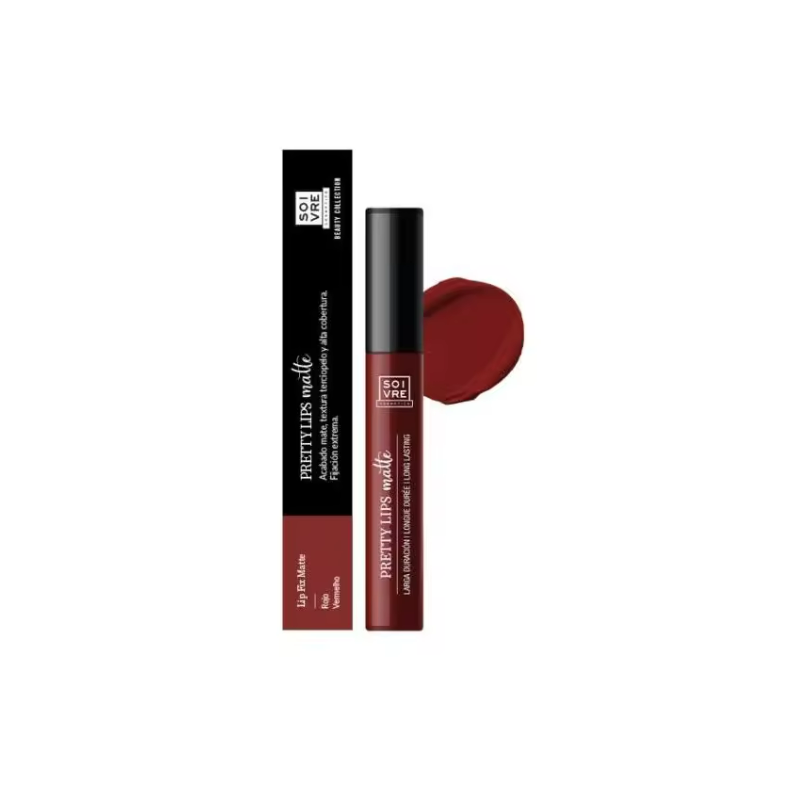 SOIVRE COSMETICS LIP FIX MATTE BEAUTYCOLLECTION 1 ENVASE 5 ML RED