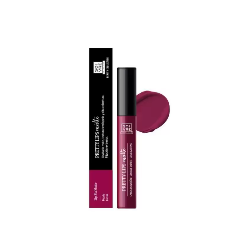 SOIVRE COSMETICS LIP FIX MATTE BEAUTYCOLLECTION 1 ENVASE 5 ML FUCSIA