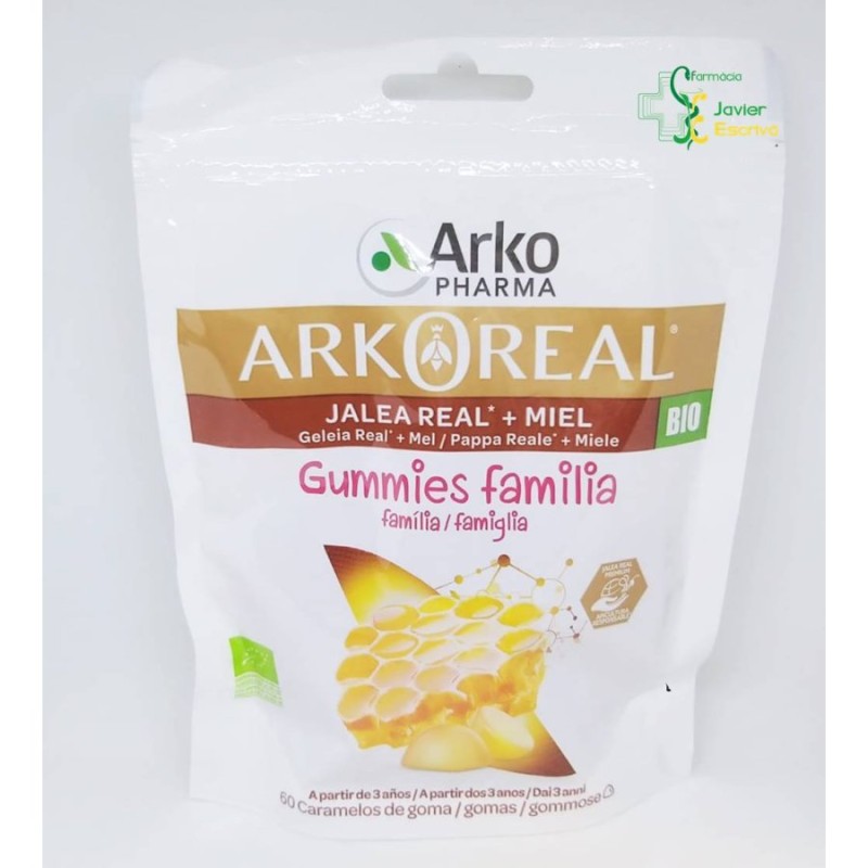 ARKOREAL JALEA REAL 60 CARAMELOS DE GOMA