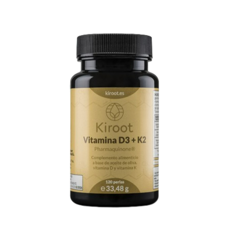 VITAMINA D3 + K2 KIROOT 120 PERLAS