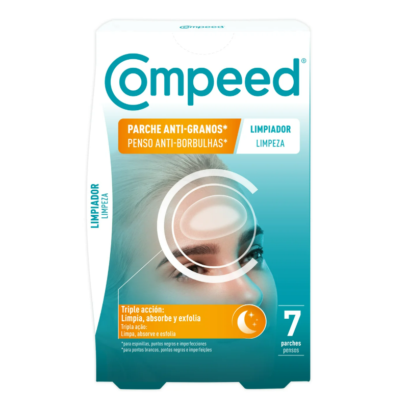 COMPEED PARCHE ANTI-GRANOS LIMPIADOR TRIPLE ACCION 7 UNIDADES