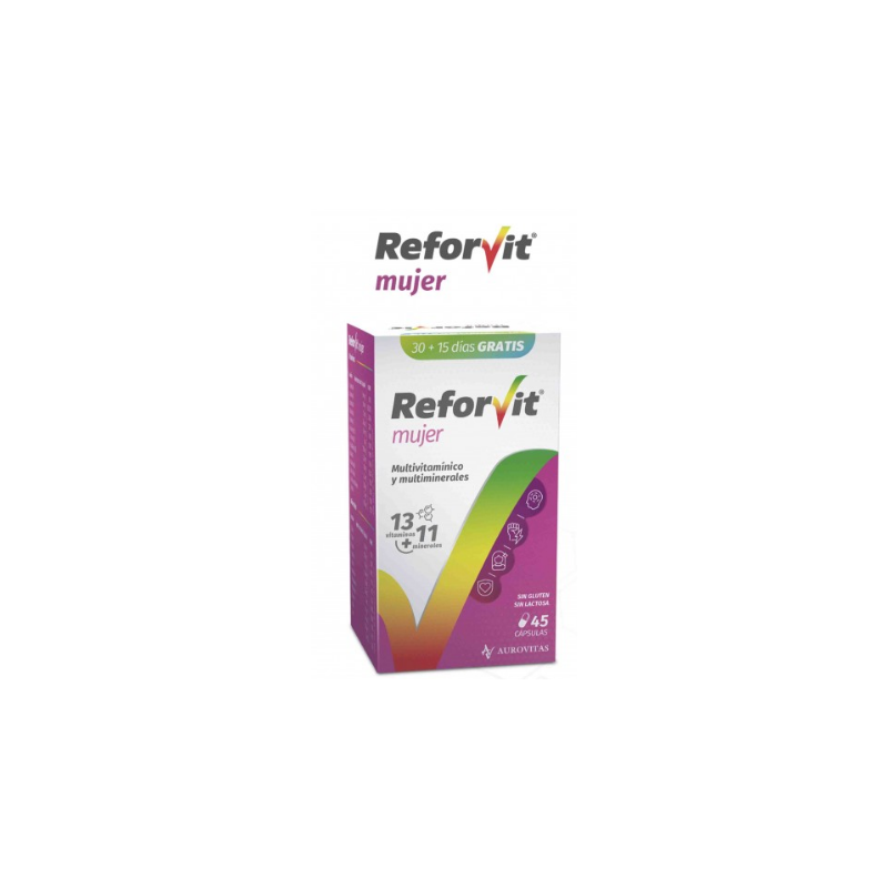 REFORVIT MUJER . 45 CAPSULAS. MULTIVITAMINICO Y MULTIMINERALES