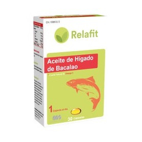 RELAFIT MS ACEITE DE HIGADO DE BACALAO 500 MG 30 CAPSULAS