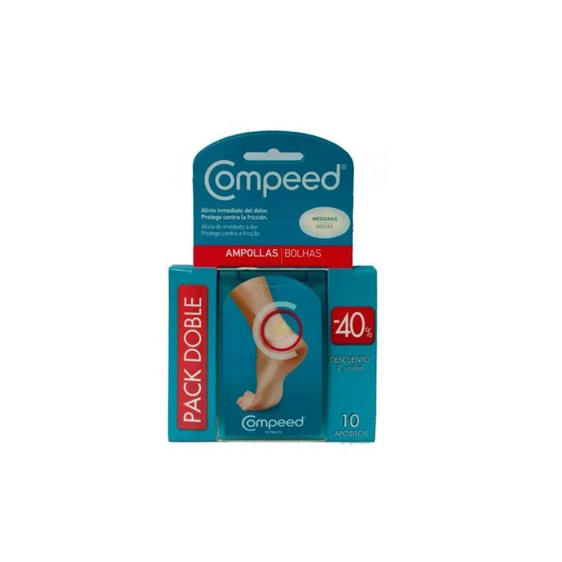 COMPEED AMPOLLAS TALLA MEDIANA 10 UNIDADES PACK AHORRO