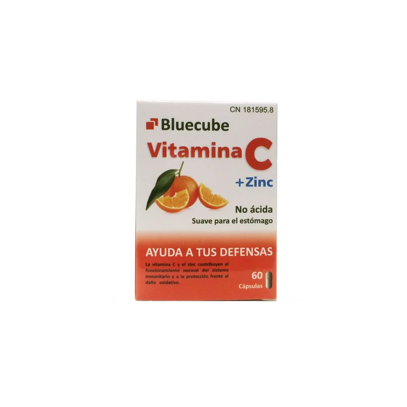 VITAMINA C+ ZINC BLUECUBE 60 CAPSULAS