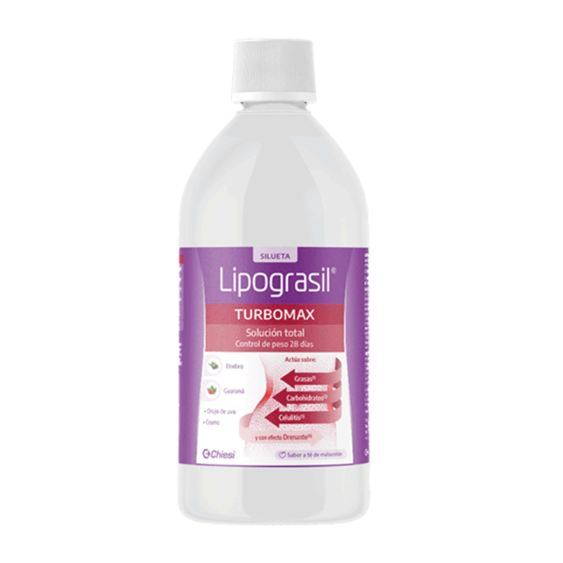 LIPOGRASIL TURBOMAX 1 ENVASE 500 ml SABOR TE DE MELOCOTON