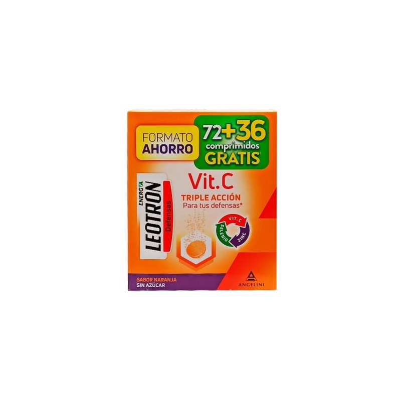 LEOTRON VIT C FORMATO AHORRO 72+36 COMP