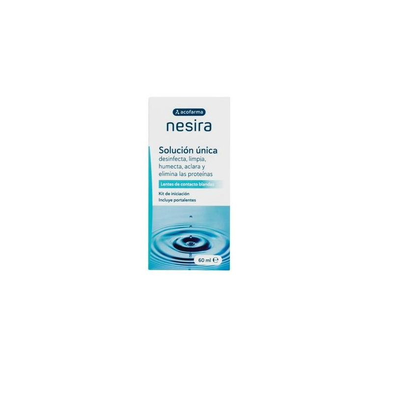 ACOFARMA NESIRA SOLUCION UNICA LENTES DE CONTACTO 1 ENVASE VIAJE 60 ML