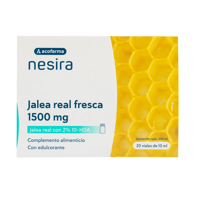 ACOFARMA NESIRA JALEA REAL 1500 MG 20 VIALES BEBIBLES 10 ML