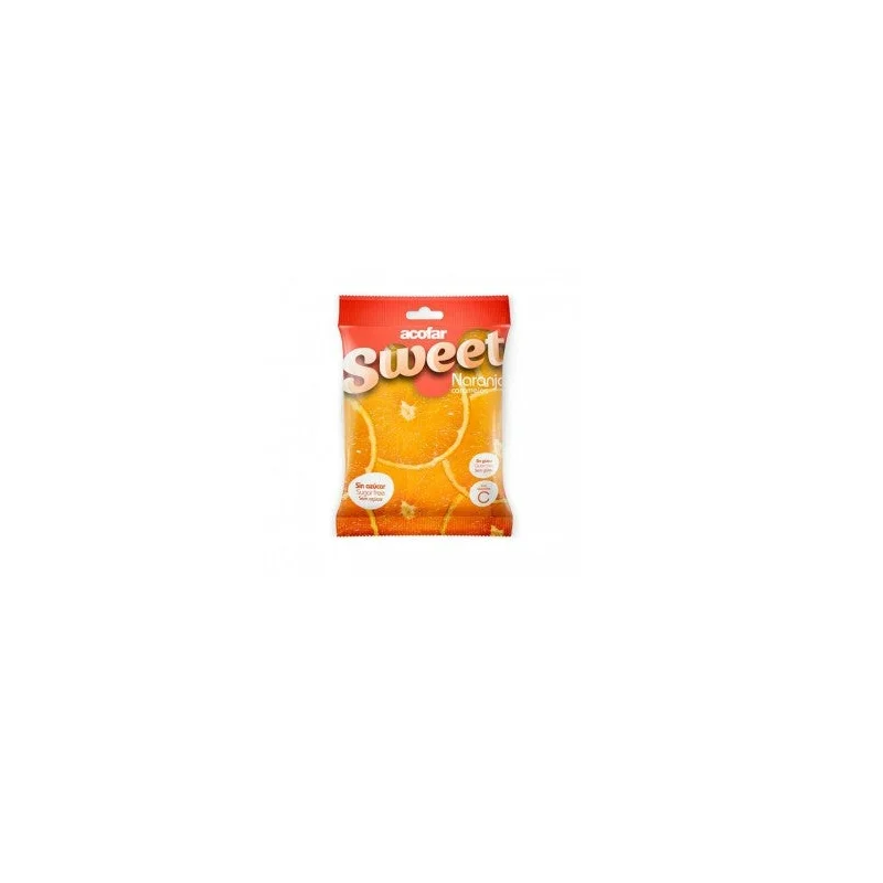 ACOFARSWEET CARAMELOS S/ AZUCAR 1 BOLSA 60 G SABOR NARANJA