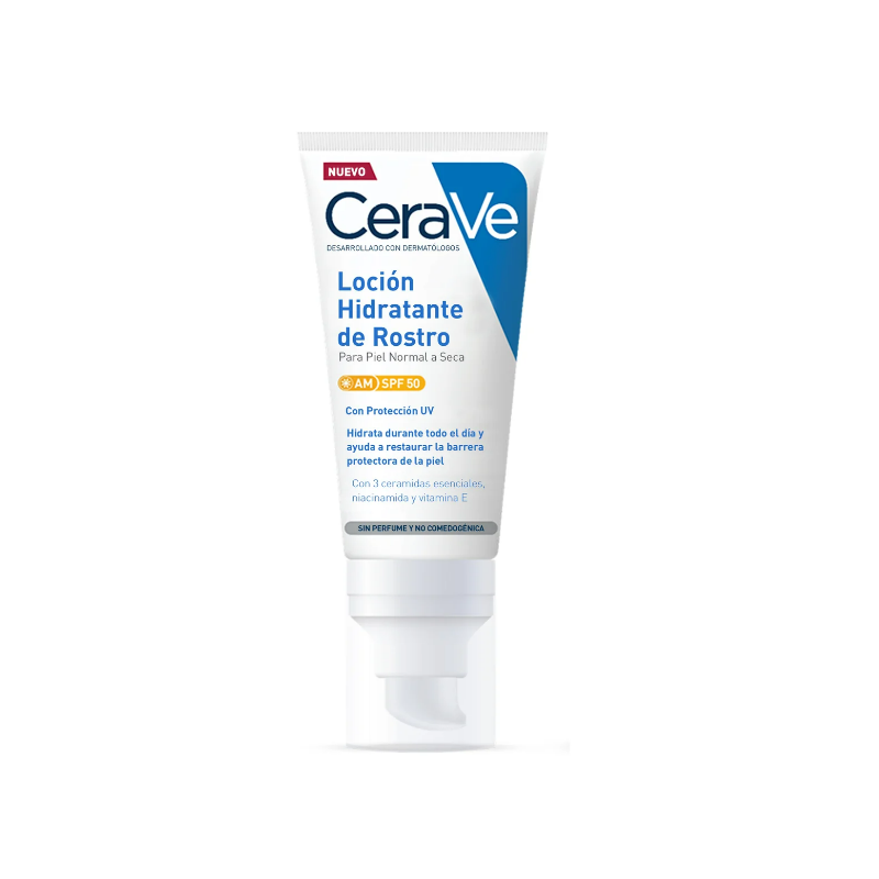 CERAVE LOCION HIDRATANTE DE ROSTRO SPF 50 1 TUBO 52 ML