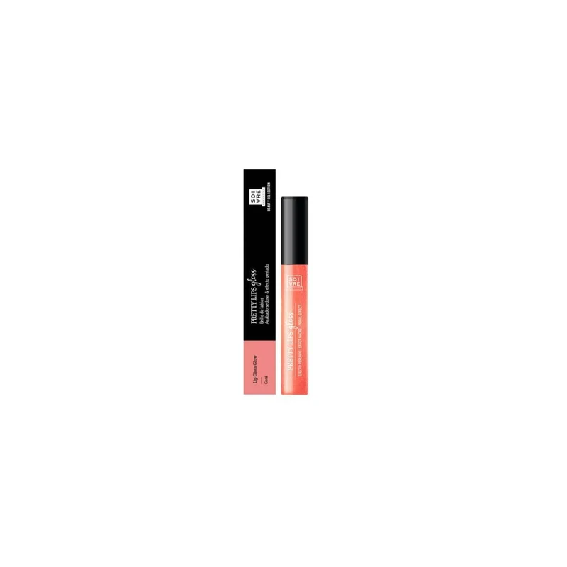 SOIVRE COSMETICS PRETTY LIPS GLOSS 1 ENVASE 5 ML COLOR CORAL