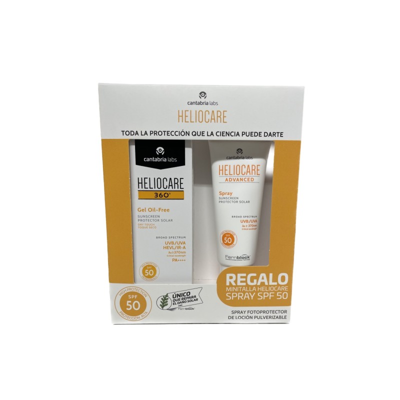 HELIOCARE PACK GEL OIL FREE SP50 50ML + H. ADVANCED SPRAY 75 ML