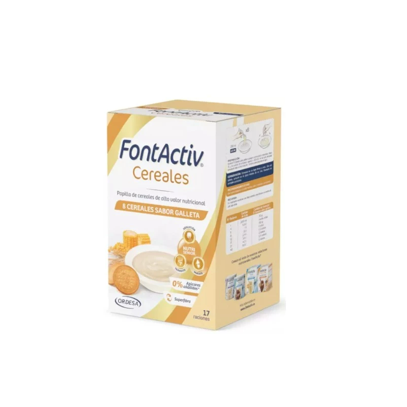 FONTACTIV 8 CEREALES 1 ENVASE 500 G SABOR GALLETA