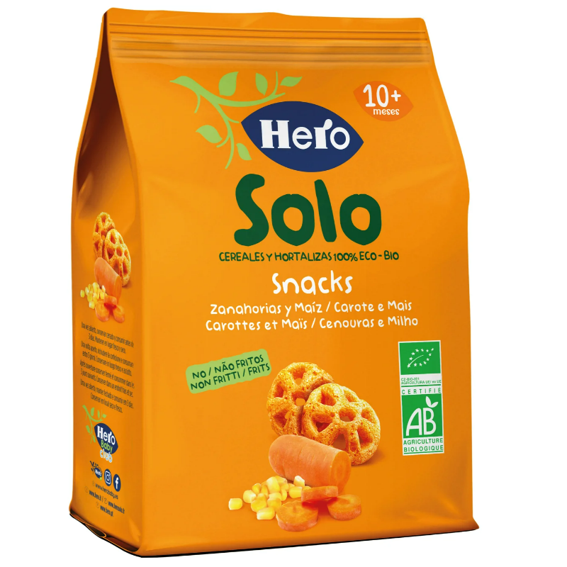 HERO SOLO SNACK DE ZANAHORIA 1 ENVASE 40 G