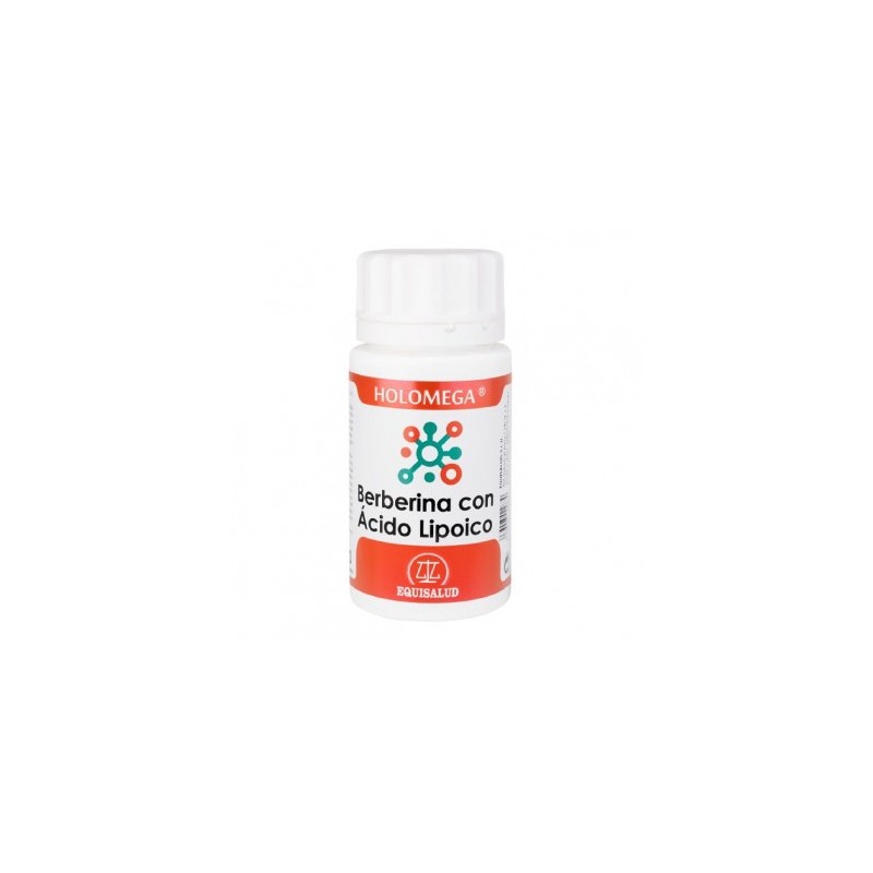 holomega berberina con ácido lipoico de equisalud, 50 cápsulas