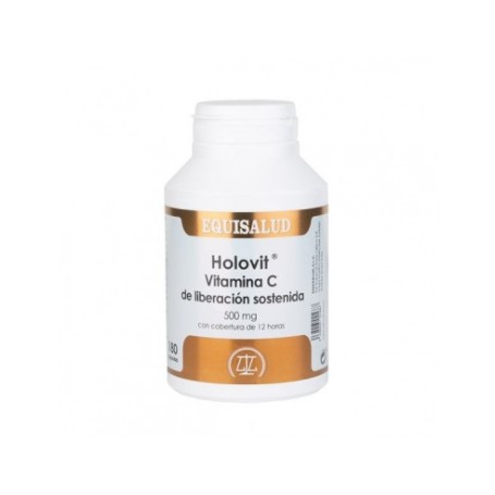Holovit Vitamina C de liberación sostenida de Equisalud, 180 cápsulas