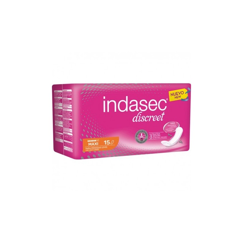 Indasec maxi discreet 15 u Indasec