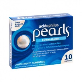 Pearls acidophilus probióticos 10 cápsulas