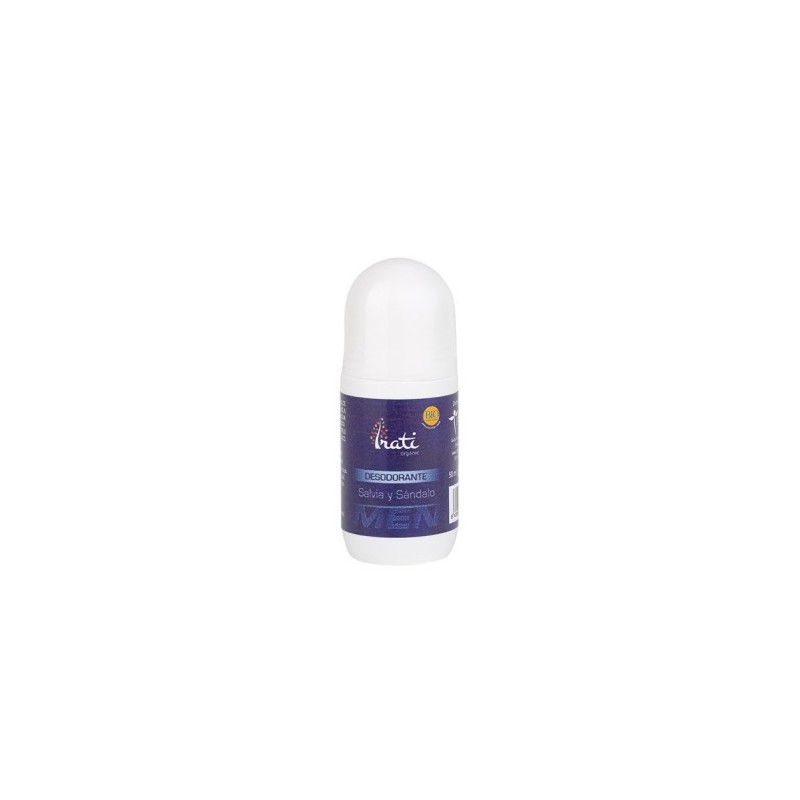 desodorante roll-on salvia y sándalo bio 50 ml.