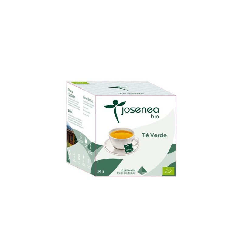 té verde de josenea, caja de 10 pirámides