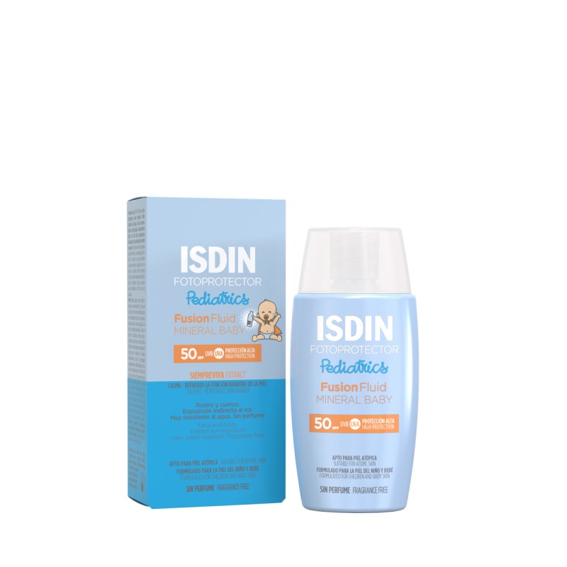 Isdin fotoprotector pediatrics fusion fluid spf 50+ mineral baby 50...