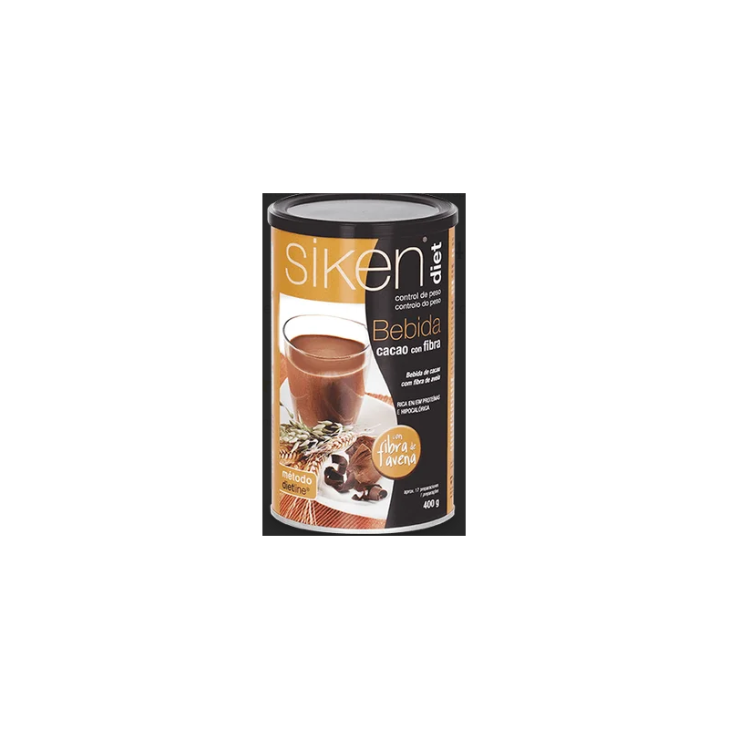 SIKEN DIET BEBIDA DE CACAO CON FIBRA 1 ENVASE 400 G