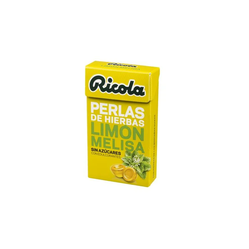 RICOLA PERLAS SIN AZUCAR 1 ENVASE 25 G SABOR LIMON