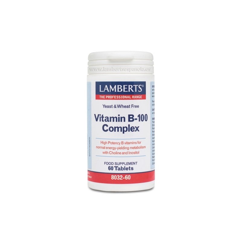 Lamberts Vit B 100 Complex 60 Comp