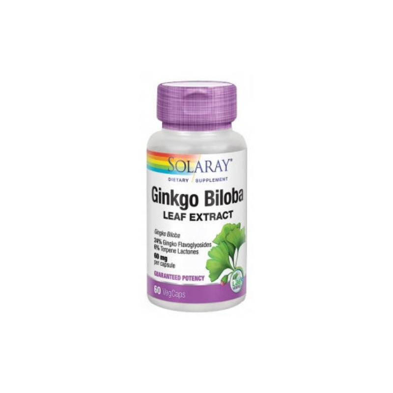 Solaray Ginkgo Biloba Extract 60 Mg 60 Cáps