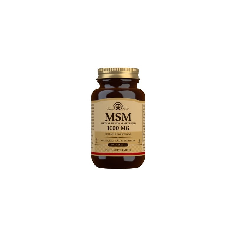 Solgar MSM Metilsulfonilmetano 1000mg 60comp