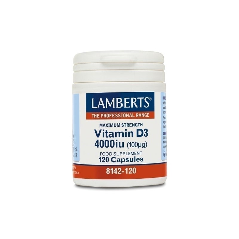 Lamberts Vitamina D3 4000 Ui 100µg 120comp