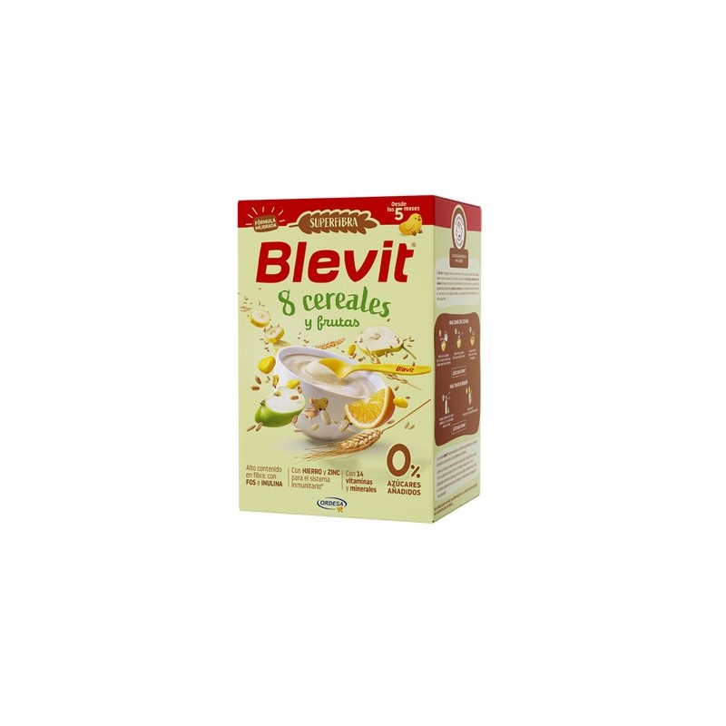 BLEVIT SUPER FIBRA 8 CEREALES Y FRUTAS 500G