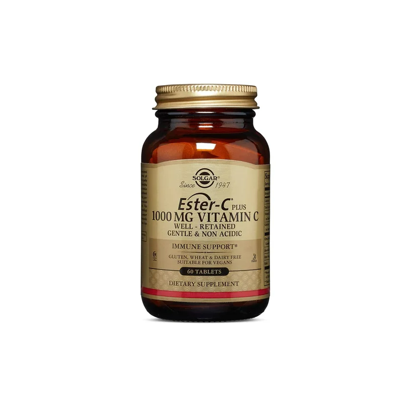 SOLGAR ESTER C PLUS 1000 MG VITAMINA C 60 COMPRIMIDOS