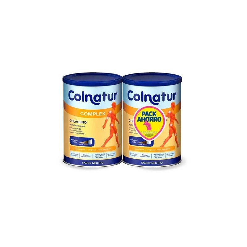 COLNATUR COMPLEX 2 ENVASES 330 G SABOR NEUTRO PACK DESCUENTO DUPLO